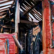 Fading Red Granary
